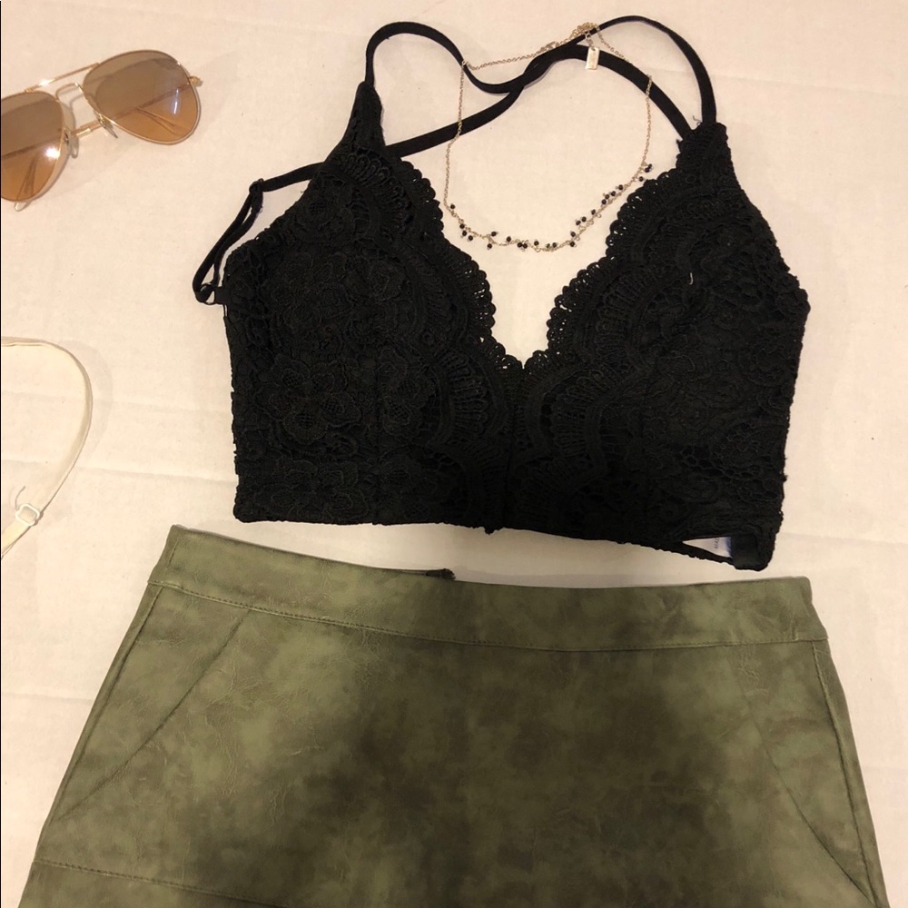 Backless Lace Top